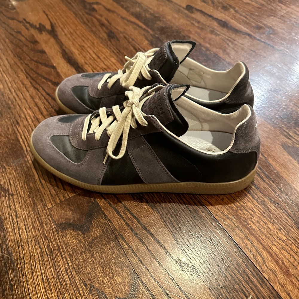Maison Margiela Black and tan replica sneakers